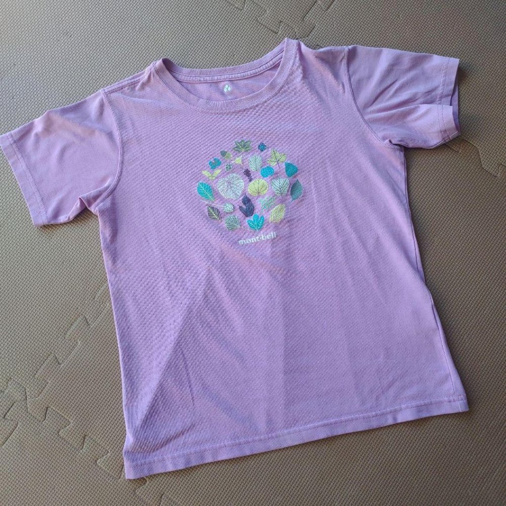 T women's mountain leaf ladies s size Pink